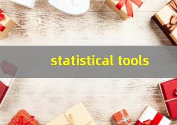 statistical tools